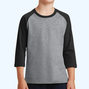 Youth Core Blend 3/4 Sleeve Raglan Tee