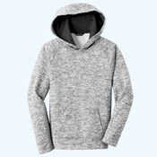 Youth PosiCharge ® Electric Heather Fleece Hooded Pullover