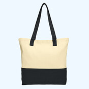 Colorblock Cotton Tote