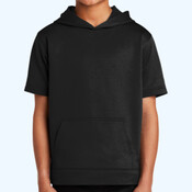 Youth Sport Wick ® Fleece Short Sleeve Hooded Pullover