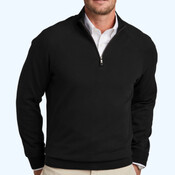 Cotton Stretch 1/4 Zip Sweater