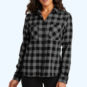 Women's Plaid Flannel Shirt