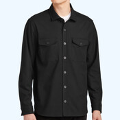 Long Sleeve Twill Overshirt