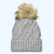 Faux Fur Pom Beanie