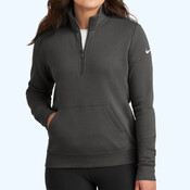 Women's Club Fleece Sleeve Swoosh 1/2 Zip