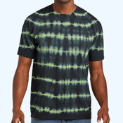 Allover Stripe Tie Dye Tee