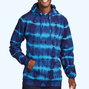 Allover Stripe Tie Dye Fleece