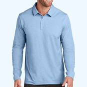 Oceanside Heather Long Sleeve Polo