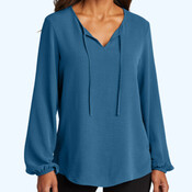 Women's Textured Crepe Blouse