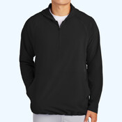 Repeat 1/2 Zip Long Sleeve Hooded Jacket