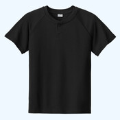 Youth PosiCharge ® Competitor 2 Button Henley